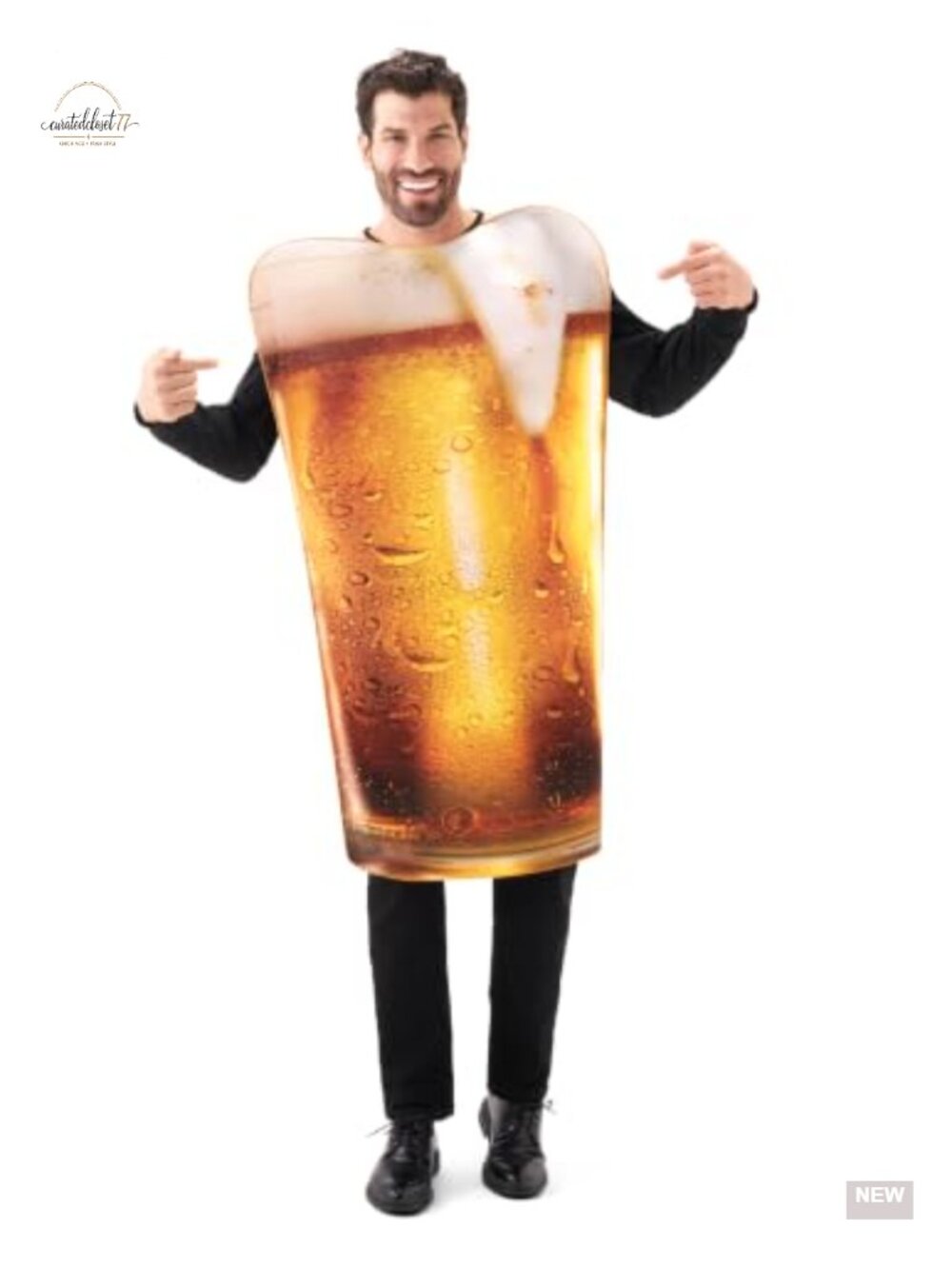 Unisex Adult Beer Mug Costume One Size Halloween Party Themed